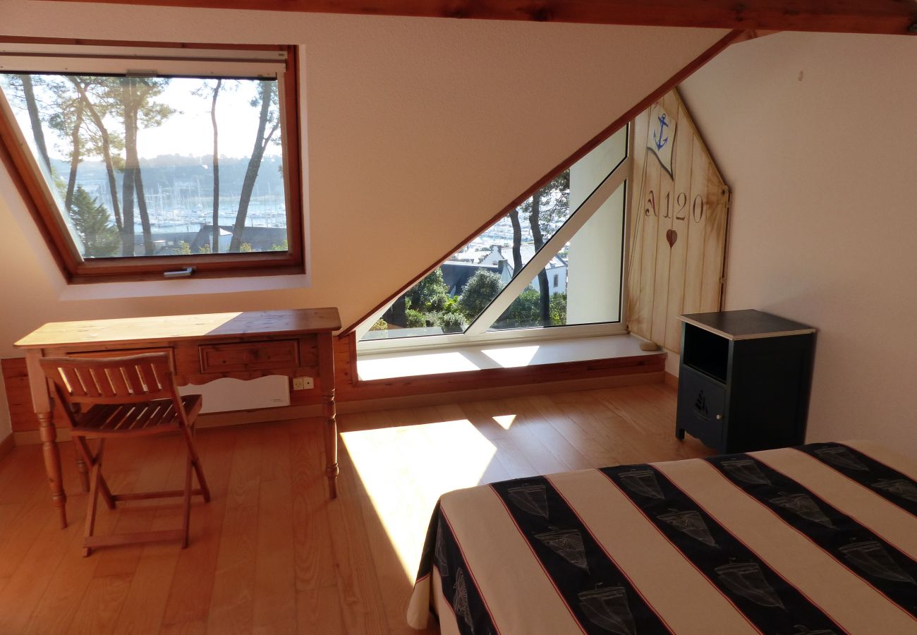 Appartement à La Trinité-sur-Mer - LES TERRASSES - Appartement vue sur le port de la Trinité-sur-Mer en baie de Quiberon, Morbihan - TPO120